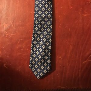 TOM JAMES Geometrical Blue Tie NEW